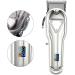 Buy Professional Silver Hair Clippers for Men - Rechargeable Full Metal Electric Hair Clipper with LCD Display | High Power & Precision Trimming - Buy Online on GoSupps.com