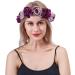 ZHER-LU Flower Headband Floral Crown Garland Halo for Wedding Festival (Purple) - Buy Online on GoSupps.com