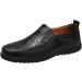 LATINDAY Men's Premium Genuine Leather Loafers - Black - Buy Online on GoSupps.com