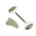 UKCOCO 2pcs Jade Roller Stones Face Roller Jade Facial Stone Roller Beauty Roller Jade Massaging Board Muscle Scraper Facial Stone Scraper Guasha Jade Board Massage Wheel Set
