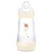 MAM - Easy Start Anti-Colic Bottle 2+ Months Medium Flow (260ml) Cotton - Feeding Bottle to Reduce Baby Colic and Discomfort