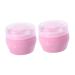 SECFOU Baby Powder Kids Bath Sets Infant Bath Sponge Makeup Sets for Kids Body Puff for Newborn Talcum Powder Container Baby Powder Puff Container After Bath Powder Puff Leakage 2 Sets 9x9cm Pink