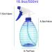 Mister Spray Bottles 16.9oz/500ml - Adjustable Storage Containers for Hair, Plants, and Cleaning - Includes Mini Funnel, Adhesive Hook, and Labels (Blue/Green) - Buy Online on GoSupps.com