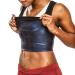 Sweat Shaper Women's Premium Workout Tank Top Slimming Polymer Sauna Vest Large-X-Large Black
