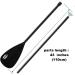 airSUP Tough 2 Piece Compact Paddle - Lightweight 31oz Oval Shaft Design, Black - Buy Online on GoSupps.com