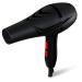 2000W Powerful Quick Drying Salon Professional Hair Dryer Compact Anti-frizz Ionic Hairdryer with Styling Nozzle Fast Blow Dryer 2 Speed and 3 Heat Settings DC Motor for Home and Salon Black Small