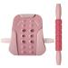Massage tools - 2 in 1 massage device of straight roller stick and backhums set - massage kit for lymphatic drainage body shape muscle formation magnetic physiotherapy (unit size pink) Unity variable rose