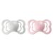 BIBS Supreme Baby Pacifier 2-Pack | Made in Denmark | BPA Free | Size 2 (6-18 Months) | Silicone Soother | Symmetrical Nipple | Haze/Blossom - Buy Online on GoSupps.com