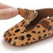 Baby Girl's First Walking Shoes - Mary Jane PU Leather Anti-Slip Princess Shoes | Infant Baby Shoes 0-6 Months | C Leopard Pattern - Buy Online on GoSupps.com