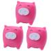 Healifty 6pcs Lens Storage Cartoon Lens Container Lens Case Piglet Accompanying Box Rosyx3pcs mediumx3pcs