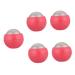 Frcolor 5st hand massage ball Face massage roller trigger point tool Triggerpunkt massage roller full body massager muscle ball ice fasciitis pink hot and cold fitness stainless steel