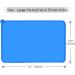 Toplory Waterproof Non-Slip Silicone Pet Bowl Pad - 53x37cm Blue Feeding Mat for Dogs & Cats | International Shipping - Buy Online on GoSupps.com