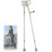 Forearm Crutches for Adults Pair Healthcare Height Adjustable Crutches with Comfy Grip Elbow Crutch Lightweight Suitable for Heights 4'7"-6'2" Independence