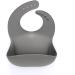5pcs Silicone Baby Weaning Set with Suction Bowl, Spoon, Fork, Divided Plate & Adjustable Bib - Olive Green | For Kids and Toddlers - Buy Online on GoSupps.com