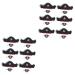 Healeved 12 Sets Pirate Hair Blindfold Pirate Hat with Pirate Eye Patch Prom Suit Pirate Captain Hat Pirate Theme Party Favors Pirate Cosplay Hat Pirate Costume Halloween Supplies Plastic