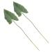 2pcs Imitation Plants Decor Artificial Plants Simulation Alocasia Leaves Simulated Leaves Wedding Fake Leaves Fake Leaves for Wedding Bouquets Fake Tropical Plants Medium Leaf