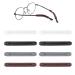 8 pieces of glasses ear hooks silicone glasses ear pad ear pads anti -slip glasses brick silicone glass holder ear holder silicone anti -slip covers for glasses accessories for sunglasses glasses legs