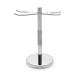 St rtebekker Premium shaving stand made of stainless steel in silver - suitable for shaving plane & shaving brushes - High quality accessories for your bathroom - Non -slip floor - Gift idea men