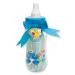 Sesame Beginnings Bottle Bank Gift Set - 8 Piece Baby kit Includes 9 oz Baby Bottle  bib  Bottle Brush  Snack Container with lid  Brush and Comb All in Large Bottle Bank - Cookie Monster Blue