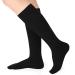 Evolyline Medical compression stockings women men 20-30 mmHg calves closed toe area Support stockings compression socks thrombosis socks graded support for varicose veins edema black s