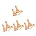 Lurrose 12 STK Hand roller Massage acupuncture massage roller Manual leg roller wood therapy massage tools Foot roll massage foot massage roller roller roller roller for the arm The face wooden ball as shown x 4 pieces mediumx4pcs