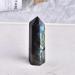 jingfei Moonstone Crystal Column Natural Labradorite Quartz Obelisk Crystal Column Wand Point Stone Home Decor 7-8cm - Buy Online on GoSupps.com