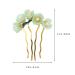 LALAFINA 2Pcs Vintage Jade Flower Hairpins - Chinese Traditional Hair Stick for Hanfu Headwear - Green - Buy Online on GoSupps.com