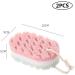2Pcs Soft Bath Sponge Brush - Massage & Moisturizing Dead Skin Remover - Spa Foam Shower Scrubber with Rope Holder - Buy Online on GoSupps.com