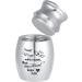 Canghai Mini Cremation Urn Small Keepsake for Human and Pet Ashes | Stainless Steel Ashes Holder Souvenir Ash Box 25x16 mm (Silver) - Buy Online on GoSupps.com