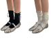 Akamas 2 pair black white women ruffles socks salad edge socks soft lolita crew socks sweet cotton socks with grinding princess socks pointed ruffles ankle socks comfortably leisure socks
