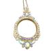 Necklace Magnifier 5X Reading Newspaper Hanging Magnifying Glass to Send Elderly Suitable for The Elderly to Take with Light Magnifier Comfortable Anniversary
