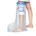 Waterproof Leg Cover for Shower Cast and Bandage Protector for Bathing Watertight Protection to Broken Foot Ankle Toe Plaster Cast Waterproof Cover Clear Cast and Dressing Protectors-Adult Half Leg