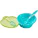 Vital Baby Nourish Scoop Feeding Set with Weaning Spoon | Baby Led Weaning Bowl & Spoon | Leak-Proof & BPA Free - Buy Online on GoSupps.com