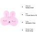 ULIFEMALL Cute Rabbit Sleeping Mask - Soft Plush Bunny Blindfold for Kids & Adults - Pink - Buy Online on GoSupps.com