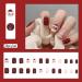 Carufin 24Pcs Christmas Tree Love Short Fake Nails Pearl Flowers Dog Rabbit Acrylic False Nails Press on Nails for Women Girls (A) - Buy Online on GoSupps.com