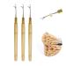 Remyhaar.eu - microring needle extension needle Microring needle wooden handle for hair extension Microring Extensions & Shrinkies 2 models