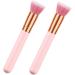 OHPHCALL 2pcs Cosmetics Brush Makeup Brishes Blush Brush Fine Bristles Highlighter Brush Makeup Brushs Wooden - Buy Online on GoSupps.com