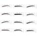FOMIYES 36 Pcs 48 Eyebrow Shaping Stencils Eyebrow Model Sticker Eyebrow Makeup Tools Eyebrow Stickers - Buy Online on GoSupps.com