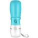 Portable Dog Water Bottle with Carbon Filter | Leak-Proof Travel Dispenser for Hiking and Walking | 10 oz Blue/Pink - Buy Online on GoSupps.com