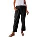 Ronony Ladies Linen Jogging Pants - High Waist Comfortable Sweatpants for Summer Beach & Leisure - XL Black - Buy Online on GoSupps.com