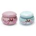 2pcs/set Porcelain Dappen Dish with Lid for Acrylic Liquid Powder Ceramic Cup Nail Liquid Bowl NAPB039-Pink (HJ-NAPB039-Pink and Blue) HJ-NAPB037-Pink and Blue
