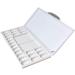 Watercolor Palette 24-Wells with Mixing Areas | Blue Folding Peel-Off Palette for Painting | Silver One Size - Buy Online on GoSupps.com