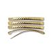 Fildor Twisted Metal Hair Clips - Gold-Coloured 5.8 cm Made in France Set of 8 - Premium Quality & Stylish - Buy Online on GoSupps.com