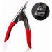 QXSJEDYCH Nail Clippers 13.5 * 10cm U-Shaped False Tips Scissors Trimmer Red/Pink Round/Square Shapemake Manicure Tools Nail Clipper Cutter Nails - Buy Online on GoSupps.com