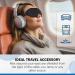 GoneSleep Sleep Mask | 100% Light Blocking Eye Shade for Travel & Yoga | Super Soft Comfort with Adjustable Strap & Earplugs | Black - Buy Online on GoSupps.com