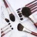 Buy MADALIAN 12 Brushes Set - Complete Loose Powder & Eyebrow Brush Beauty Tools with Wooden Handle | International Shipping Available - Buy Online on GoSupps.com