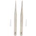 Premium Stainless Steel Tweezers - Precision 2-Part Straight Lace for Hearing Aids & Ingrown Hair - Pointed Needle Precision Tweezers - Buy Online on GoSupps.com
