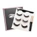 Magnetic Eyelashes Magnetic Eyeliner Kit 3D Magnetic Natural Reusable No Glue, Magnetic Eyelashes Set Waterproof Ultra-thin Magnetic Eyelashes