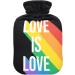 Naanle Love is Love Pride Month 2L Heat Bottle - Large Hot Water Bottle for Pain Relief & Cold Therapy | Perfect for Bed Hands & Feet - Buy Online on GoSupps.com