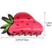 Charming Strawberry-Shaped Hair Claw Clip - Stylish Durable and Perfect for a Tropical- Look - Buy Online on GoSupps.com